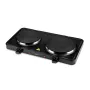 MEO MR-772-2 Placa doble 2500W, quemadores de hierro fundido, esmaltada