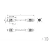 METZ CONNECT cable de parcheo Ethernet industrial M12 codificado D, 4 polos conector macho a 4 polos conector macho, 5m, PUR verde