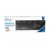 MediaRange MROS109-GR teclado USB con cable, distribución QWERTY griego, negro, 105 teclas, membrana, cable de 1,5 m