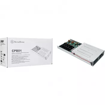 SilverStone SST-CPB01 1U 1+1 placa distribuidora de alimentación CRPS redundante con jaula, hasta 2400 W