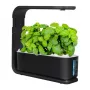 Maceta hidropónica inteligente ZG1001 Negro – Huerto de interior de 6 cápsulas con LED de espectro completo, control por app Wi-Fi, depósito de 2,5L