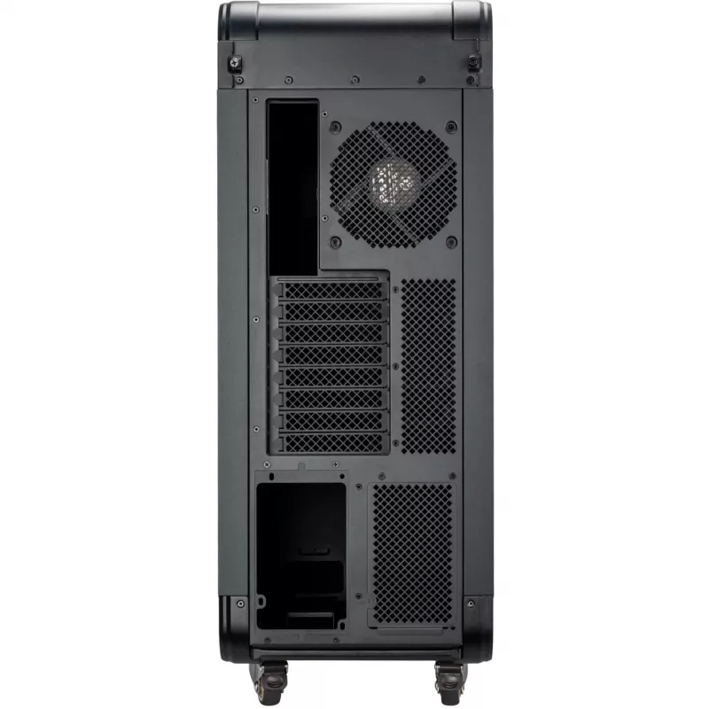 Caja torre Micro-ATX SilverStone Technology ALTA G1M - Negra, cristal templado, rotación de placa base 90°, ventilador Air Penetrator de 180mm