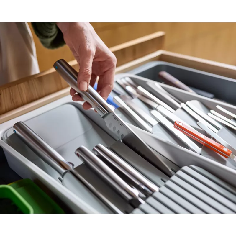 Organizador de cubiertos extensible Joseph Joseph DrawerStore, Gris