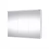 Mueble de baño Domoleti SV 90DL-2 Blanco brillo con lavabo de cerámica, 2 cajones con cierre suave