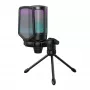 FIFINE A6V AMPLIGAME Micrófono de condensador USB RGB Negro