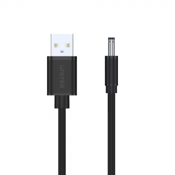 UNITEK Cable de alimentación USB a DC 3,5x1,35mm 5V 2A 1,5m Negro