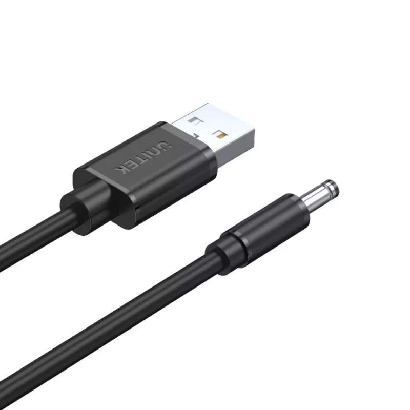 UNITEK Cable de alimentación USB a DC 3,5x1,35mm 5V 2A 1,5m Negro