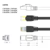 UNITEK Cable de red Cat.7 S/FTP 2,0 m, 10 Gbit/s, 600 MHz, conectores RJ45 dorados, Negro