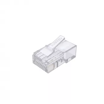 UNITEK Pack de 100 conectores RJ45 modulares Cat.6 Pass-Through (UTP, 23-26AWG, contactos dorados)