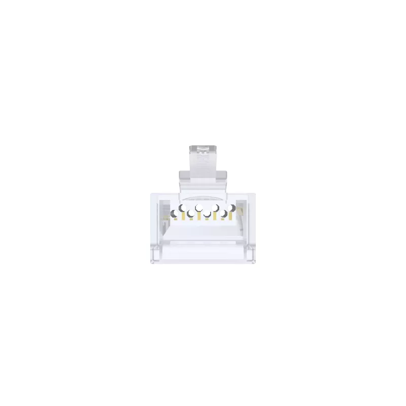 UNITEK Pack de 100 conectores RJ45 modulares Cat.6 Pass-Through (UTP, 23-26AWG, contactos dorados)