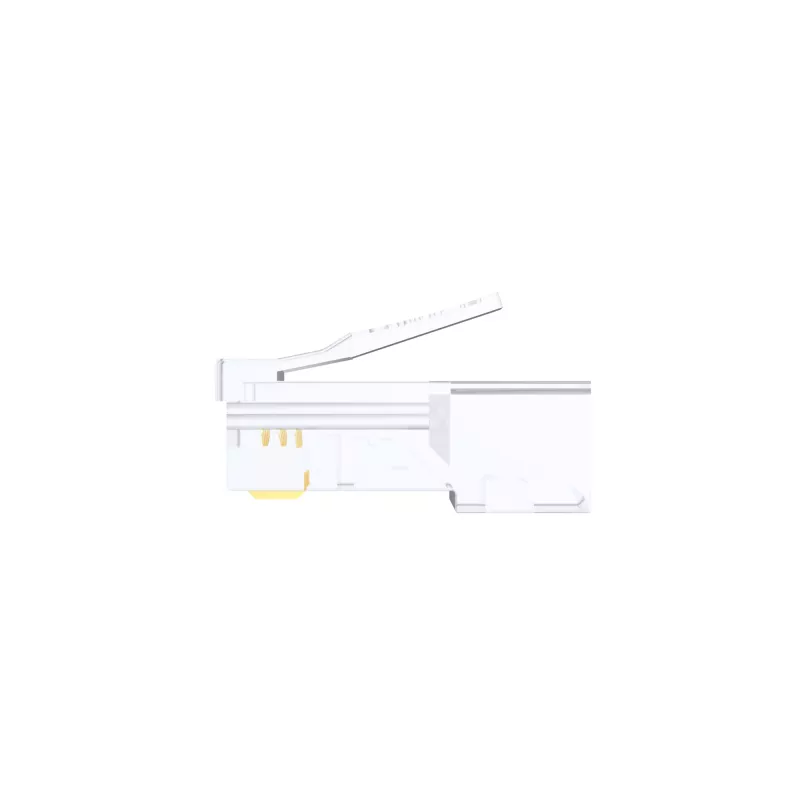 UNITEK Pack de 100 conectores RJ45 modulares Cat.6 Pass-Through (UTP, 23-26AWG, contactos dorados)