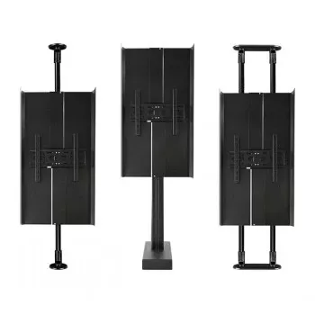 B-TECH AV Cubierta trasera ajustable para pantallas de 55 pulgadas - Negro