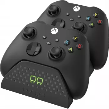 Venom Twin Docking Station Estación de carga doble para Xbox Series X|S y Xbox One - con 2x baterías NiMH 850 mAh - indicadores LED - Negro