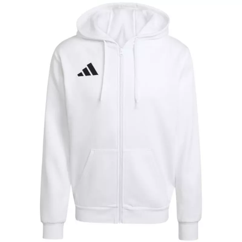 adidas Entrada 26 Sudadera con capucha y cremallera completa para hombre Blanco M