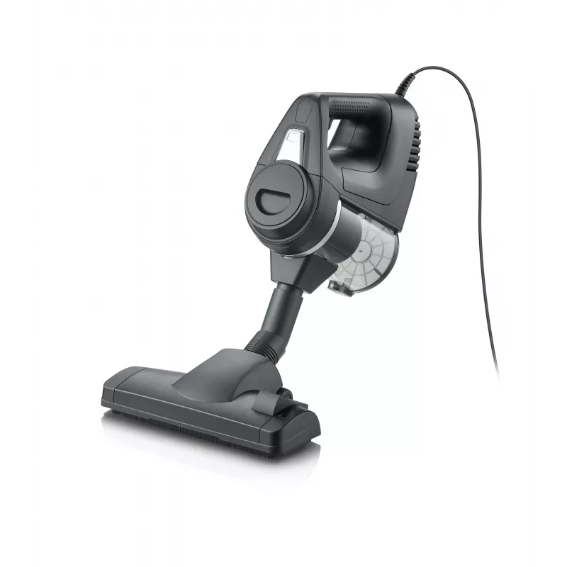 Severin CY 007080 Aspirador cilíndrico sin bolsa con filtro HEPA-13, tecnología multiciclón, 750 W, negro/rojo