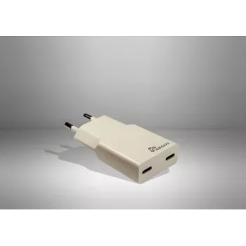 Inter-Tech Argus PD-2136 2x USB-C cargador de pared slim, 36W