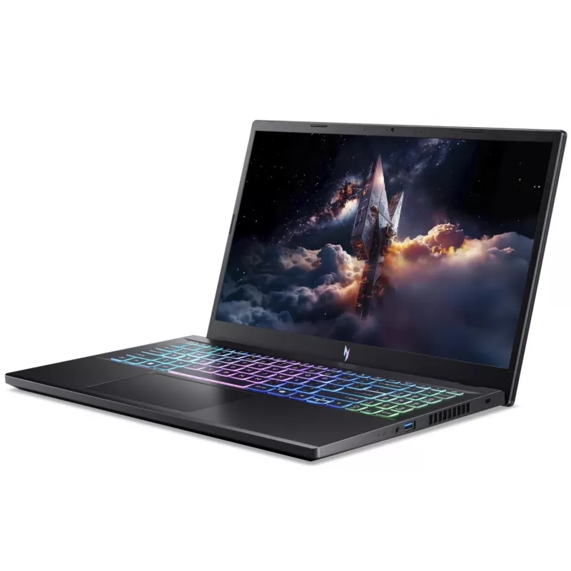 Acer Nitro V 15 AI portátil gaming, 15,6 inch FHD 144Hz, AMD Ryzen 7 170, NVIDIA GeForce RTX 5060, 16GB DDR5, 1TB SSD, sin sistema operativo, Obsidian Black