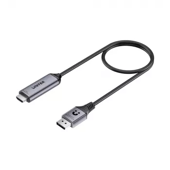 UNITEK cable activo DisplayPort 1.4 a HDMI 2.1 8K@60Hz HDR DSC 1,8m