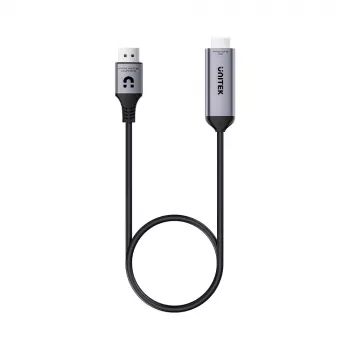 UNITEK cable activo DisplayPort 1.4 a HDMI 2.1 8K@60Hz HDR DSC 1,8m