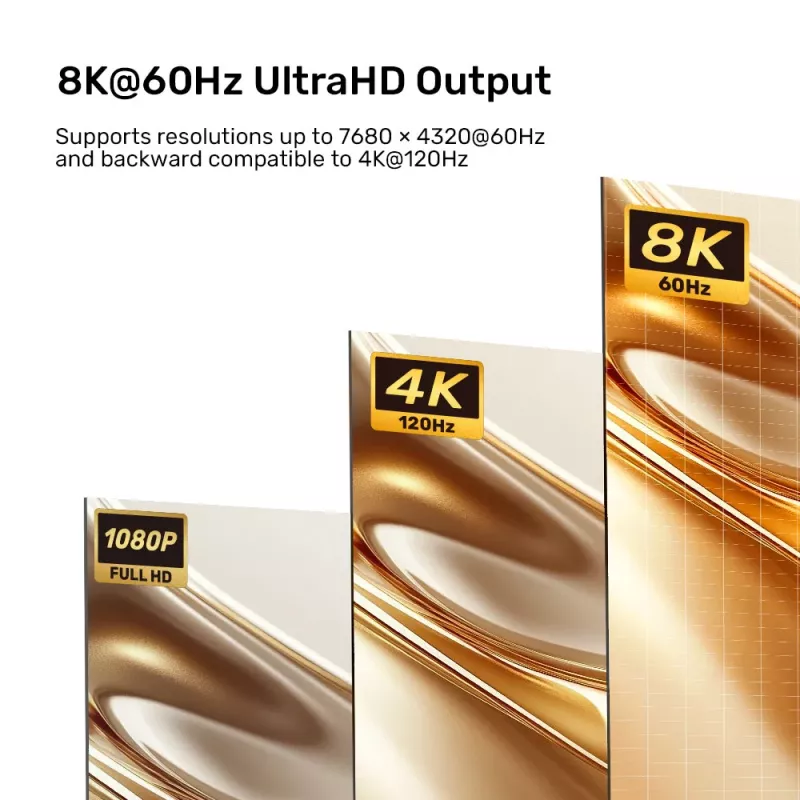 UNITEK cable activo DisplayPort 1.4 a HDMI 2.1 8K@60Hz HDR DSC 1,8m