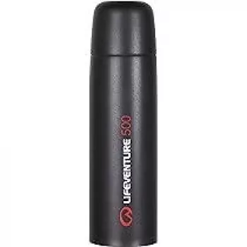 Lifeventure TiV botella de titanio con aislamiento al vacío, 500 ml, gris oscuro