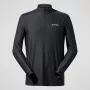 Berghaus 24/7 Tech Tee LS HZ Jet Black hombre manga larga media cremallera