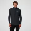 Berghaus 24/7 Tech Tee LS HZ Jet Black hombre manga larga media cremallera