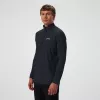 Berghaus 24/7 Tech Tee LS HZ Jet Black hombre manga larga media cremallera