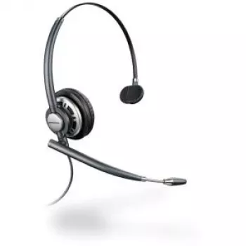 Poly EncorePro HW710 auricular monoaural con cable y micrófono con cancelación de ruido, Quick Disconnect, negro