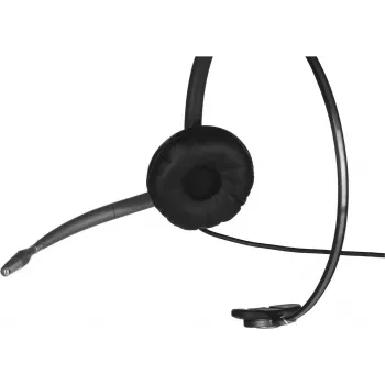 Poly EncorePro HW710 auricular monoaural con cable y micrófono con cancelación de ruido, Quick Disconnect, negro