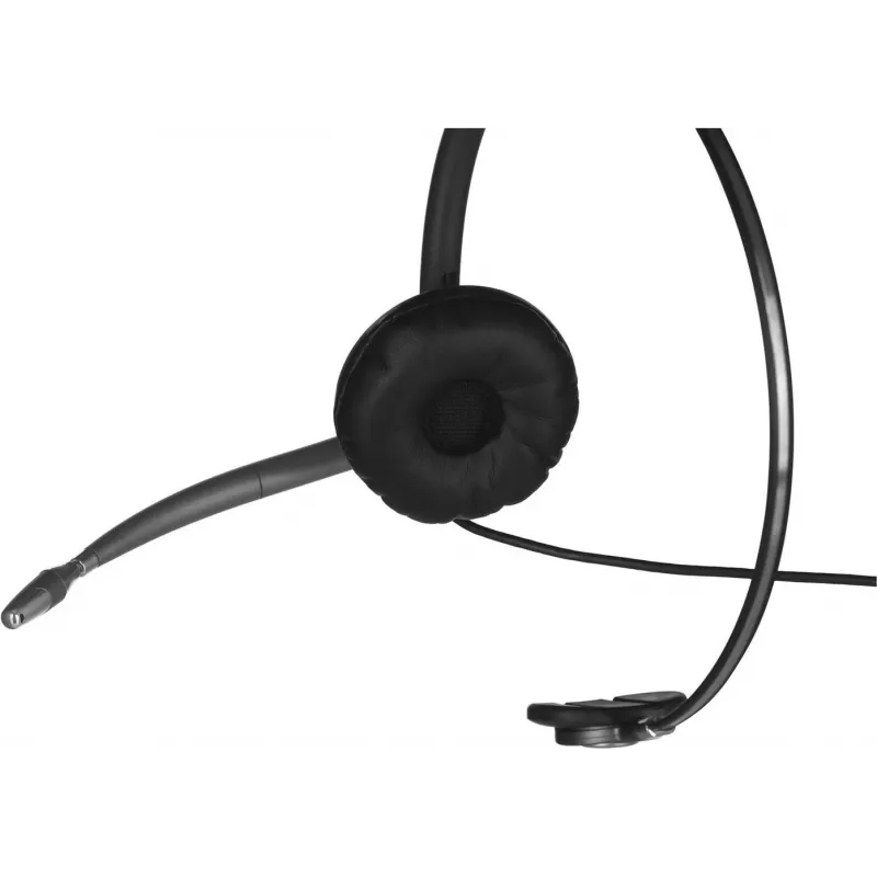 Poly EncorePro HW710 auricular monoaural con cable y micrófono con cancelación de ruido, Quick Disconnect, negro