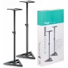 Stagg SMOS-10 SET par de soportes de acero para monitores con altura telescópica ajustable