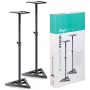 Stagg SMOS-10 SET par de soportes de acero para monitores con altura telescópica ajustable