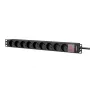 Caymon PSR109FS/B regleta de 9 tomas 19