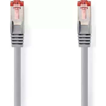 Nedis Cable de red CAT6 S/FTP conector RJ45 macho a conector RJ45 macho 20m redondo LSZH Gris