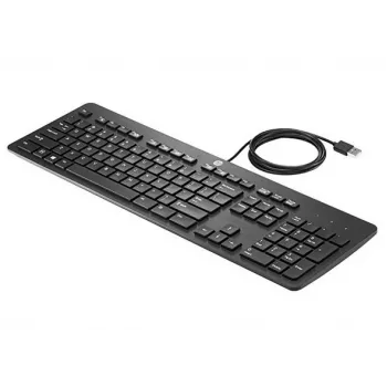 HP 803181-231 Teclado de tamaño completo, teclado gaming mecánico - USB, interruptores azules, retroiluminación LED roja, Negro
