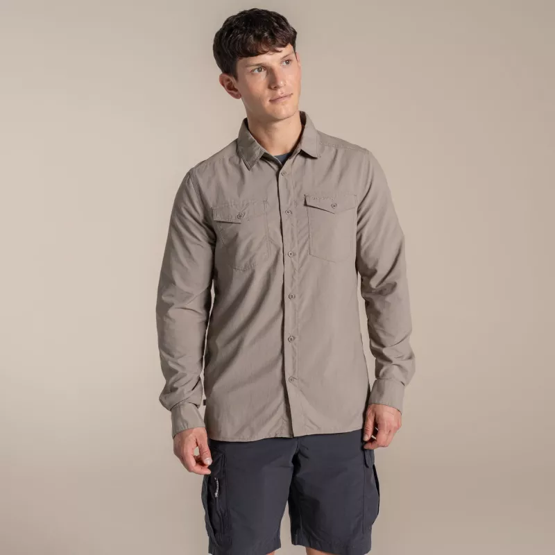 Camisa de manga larga Craghoppers NosiLife Loukkos - Pebble - XL
