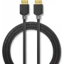 Cable HDMI de alta velocidad Nedis con Ethernet - 4K@60Hz, ARC, 18 Gbps, 1,00 m, antracita