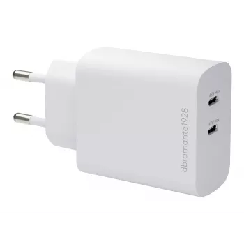 dbramante1928 re-charge cargador de pared de 45W Dual-USB-C-PD - blanco (EU)