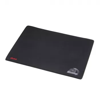 Akasa Venom alfombrilla de ratón gaming – superficie microtexturizada, base de goma antideslizante, bordes cosidos, 3 mm de grosor, negra con acentos amarillo/verde