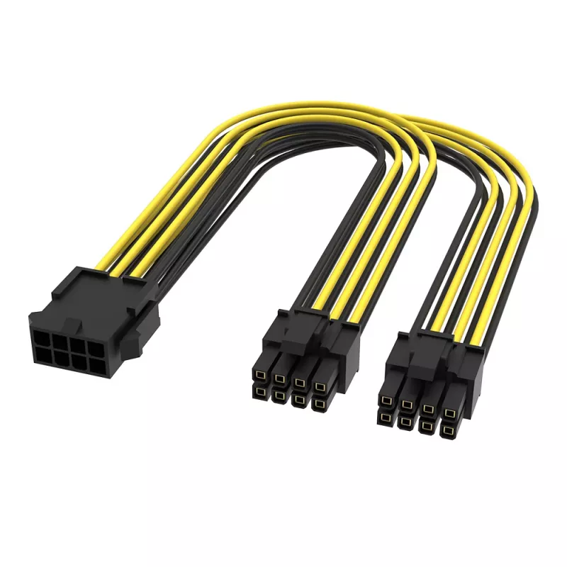 Akasa 6 sets cable divisor PCIe a doble 6+2 pines - 24 cm