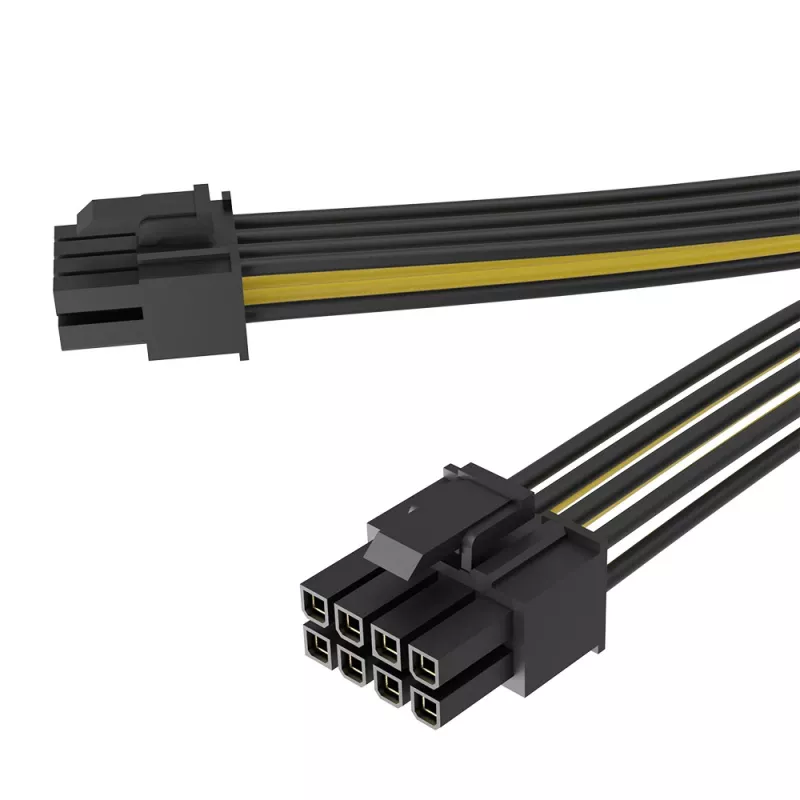 Akasa 6 sets cable divisor PCIe a doble 6+2 pines - 24 cm