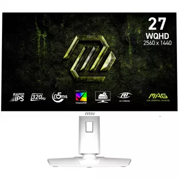 MSI MAG274QRFWDEX32 monitor gaming 27 inch WQHD Rapid IPS, 180Hz, 1ms, Quantum Dot, KVM, USB-C