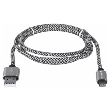 Defender cable USB-A a Lightning 1,0m 2,1A blanco