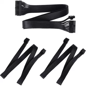 SilverStone Technology SST-PP05-MBEPS cable de extensión EPS de 8 pines - azul/negro, 300mm