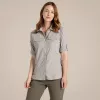 Craghoppers NosiLife Adventure LS Shirt III mujer camisa de viaje - Soft Mushroom, XS