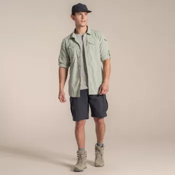 Craghoppers NosiLife Adventure LS Shirt III - camisa de viaje de manga larga para hombre, Bay Leaf, talla L