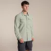Craghoppers NosiLife Adventure LS Shirt III - camisa de viaje de manga larga para hombre, Bay Leaf, talla L