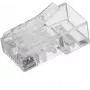 Conector modular RJ45 UNITEK (8P8C) Cat.6, 100 uds., transparente