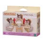 EPOCH Sylvanian Families Conjunto de tres piezas - set de muebles de salón con sofá, sillones, mesa y cojines